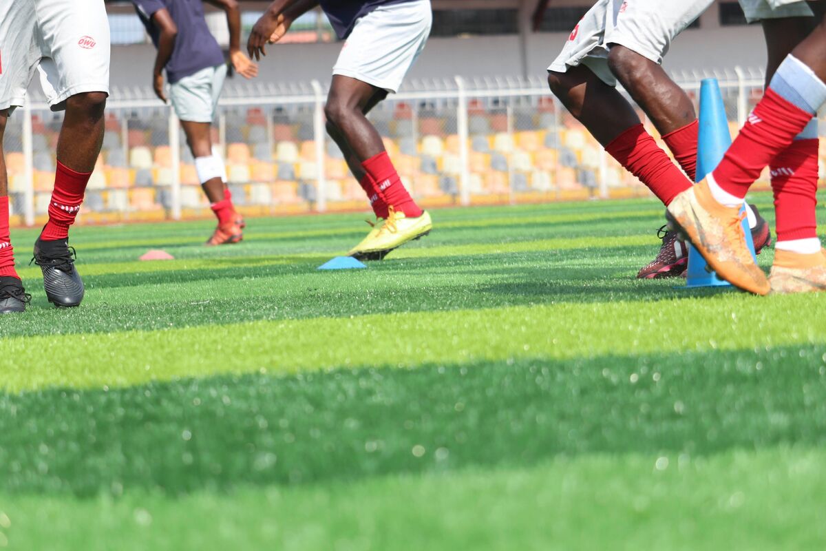 Football coaching session